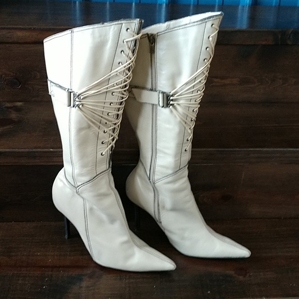 Colin Stuart knee high boots.